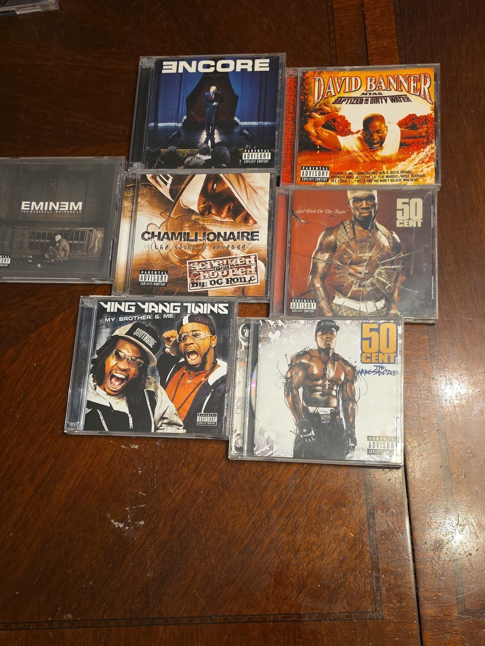 Hip Hop CD Lot - Eminem, 50 Cent, Chamillionaire & More - Multi-Color Covers